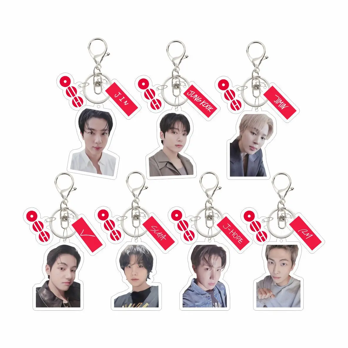 KPOP J-hope Jungkook SGUGA JIMIN 2026 World Tour Keychain Digital