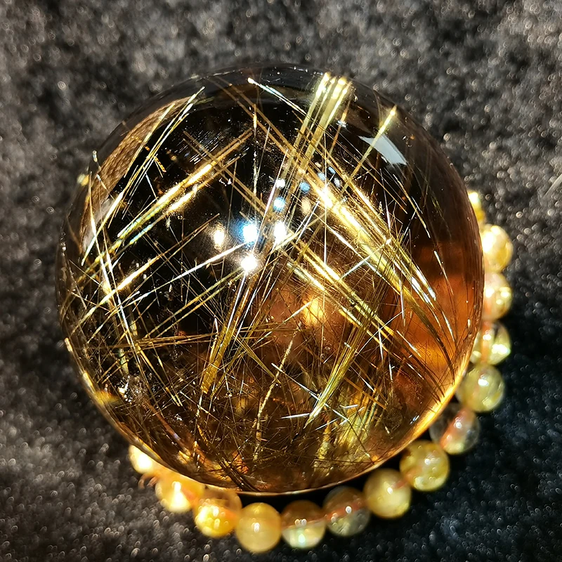 Wholesale Natural Rutile Rock Crystal Healing Gold Rutilated Quartz