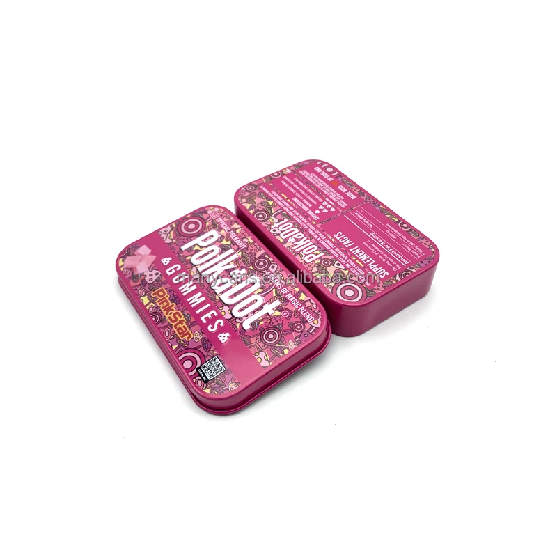 Rectangular Gummies Candy Chocolate Packaging Tin Box - Buy Gummy Boxes ...