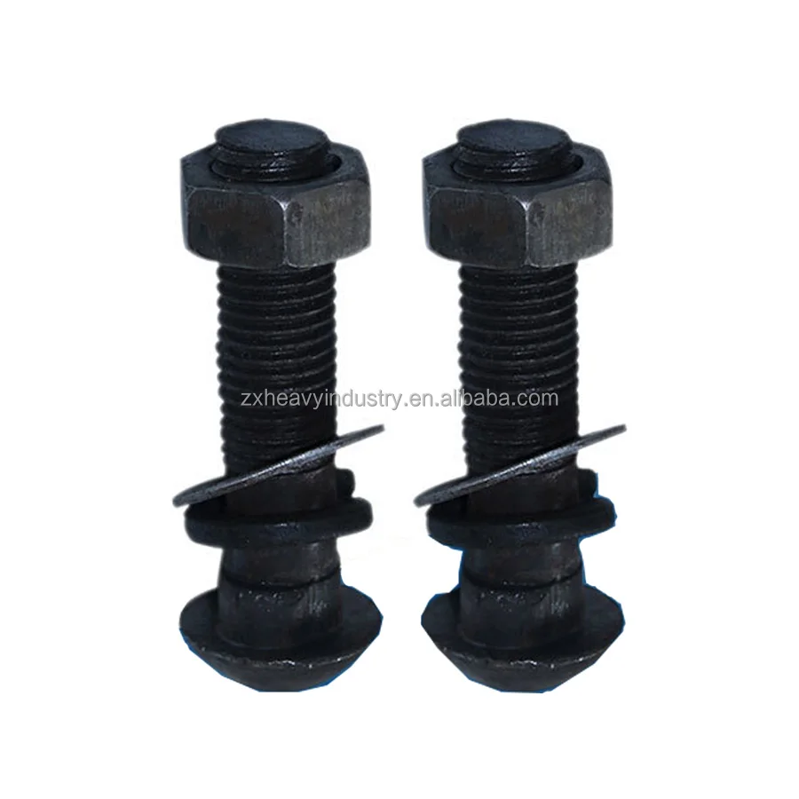 Railroad Steel Rail Fish Plate Use M20 Fish Bolt Price