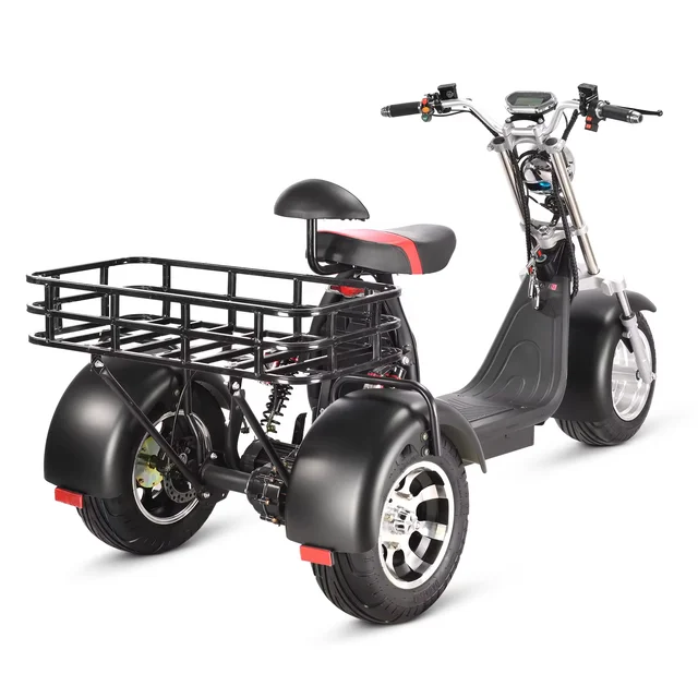 US/EU warehouse Cheap High quality 3 wheel electric motor enclosed trike bicycle for selling three wheel chopper scooters