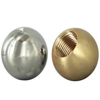 Good quality CNC brass polishing Personalized ball type Thread Chandelier Lighting Parts