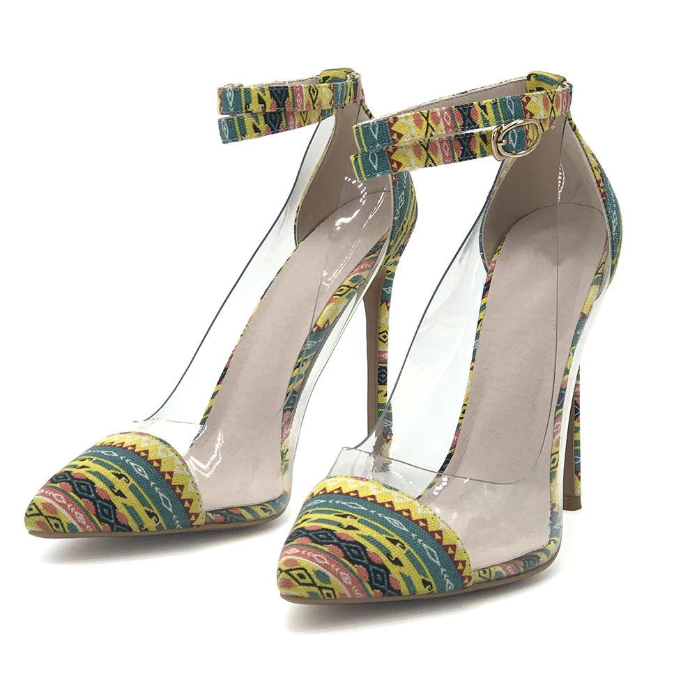 African print clearance heels