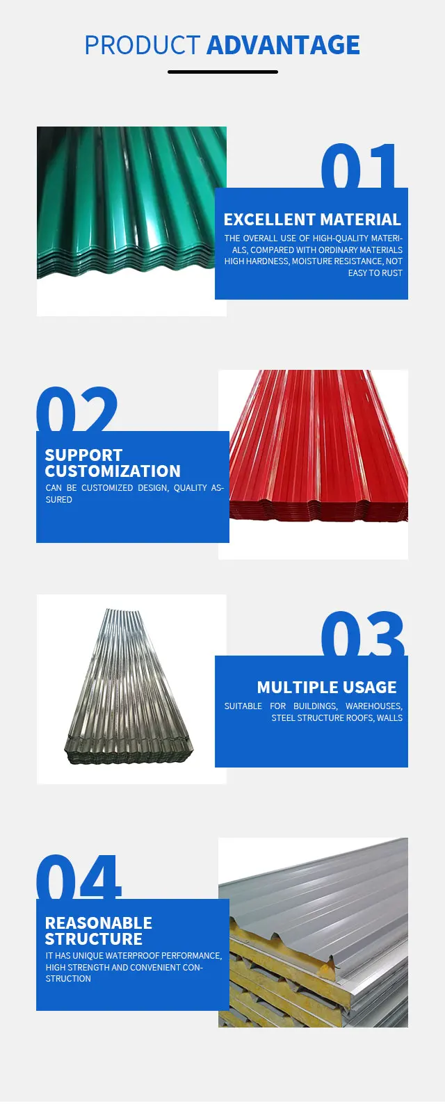 Astm Dx51 Z140 Building Steel Material Cold Rolled Ppgi Color Coated