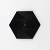 9.5cm black hexagon