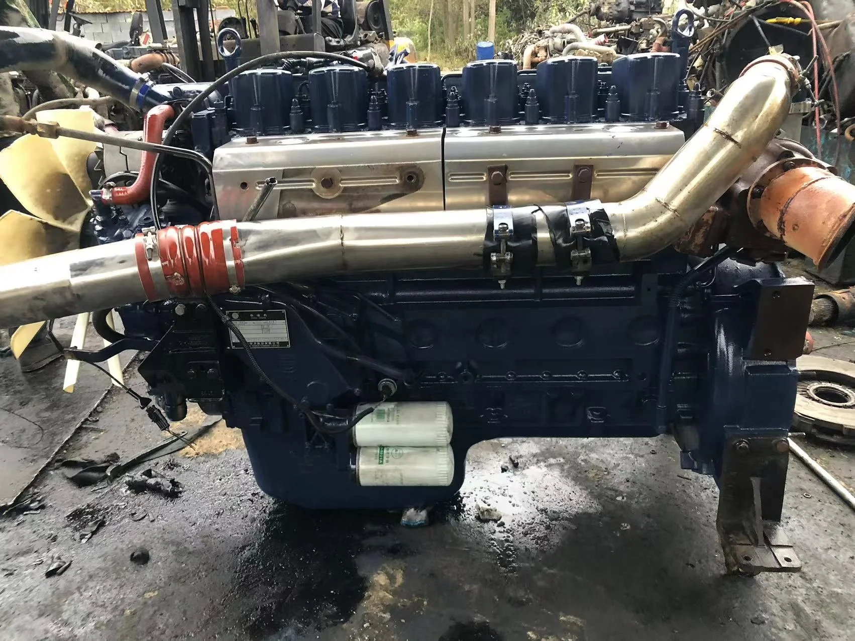 Second Hand Engine Assembly WP12.380 Truck with 12 Speed Gearbox Heavy Duty Machinery in Stock