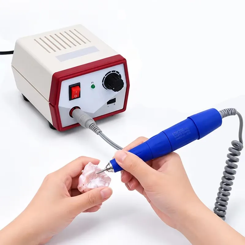 Korea Original 40K Strong 204+105L Dental Lab Micro MotorJewelry Manicure Nail Polishing Electric Nail E-File Drill Machine