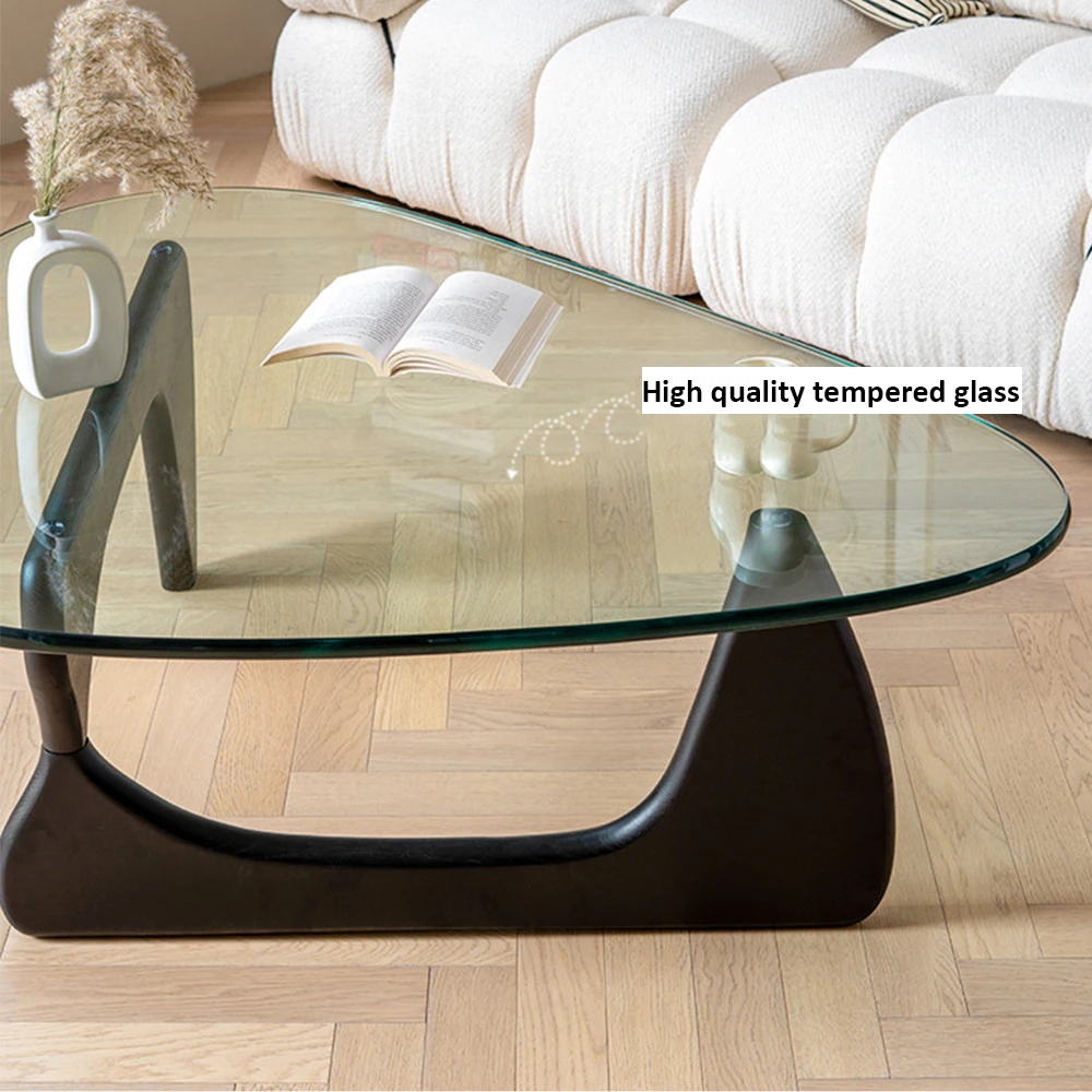 Wholesale Price Multifunction Coffee Table With Wood Base And Tempered