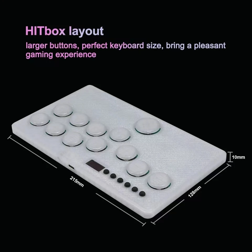 ミニヒットボックス RGB ボタン フラットボックス アーケード ファイト