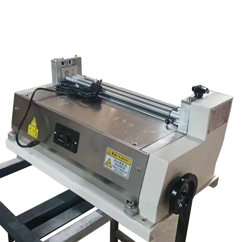 220V 380A Semi-Automatic Small Desktop Gluing Machine Automatic Electric Cold Glue with Wood Case Packaging