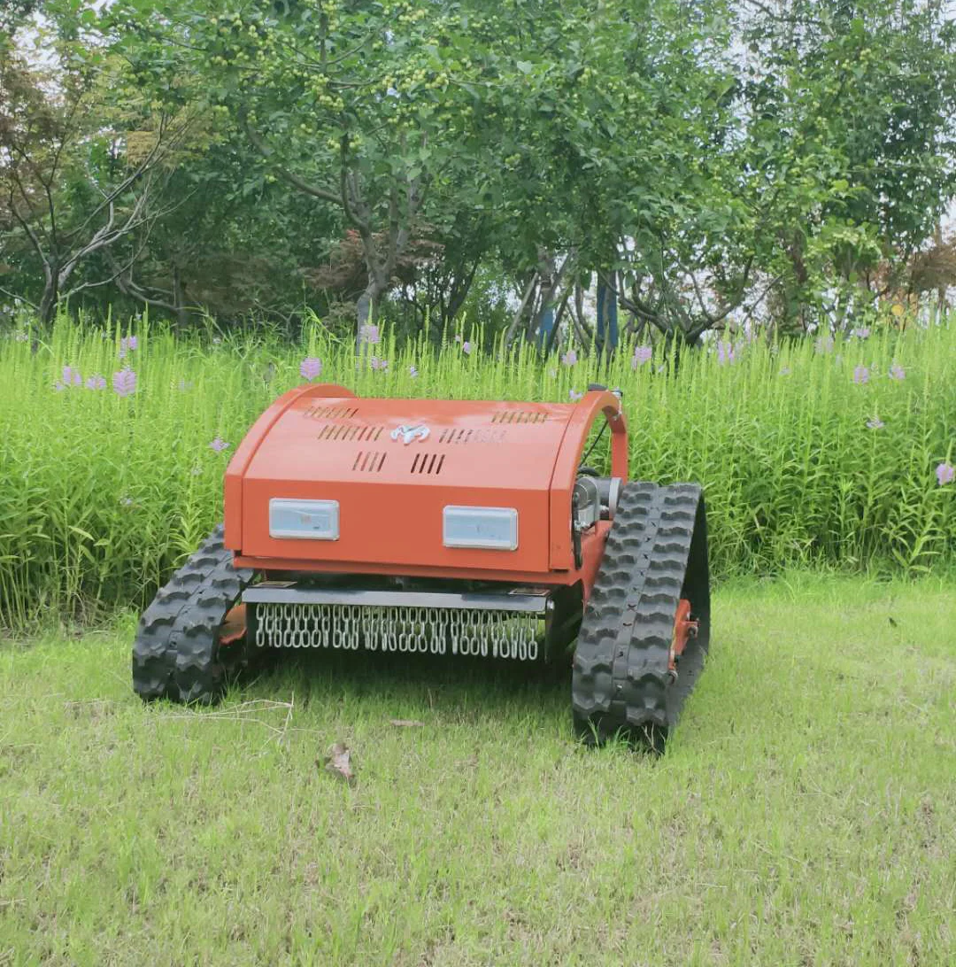 Mini Crawler Type Remote Control Robot Gasoline Engine Lawn Mower