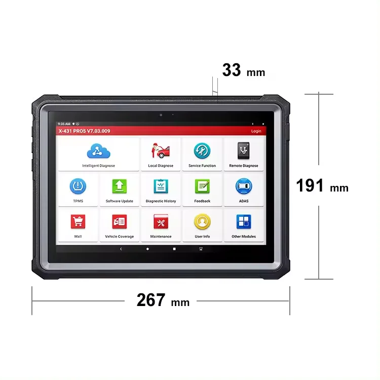 LAUNCH X431 PRO TT V+ PRO5 OBD2 Scanner Car Diagnostic Tool ECU