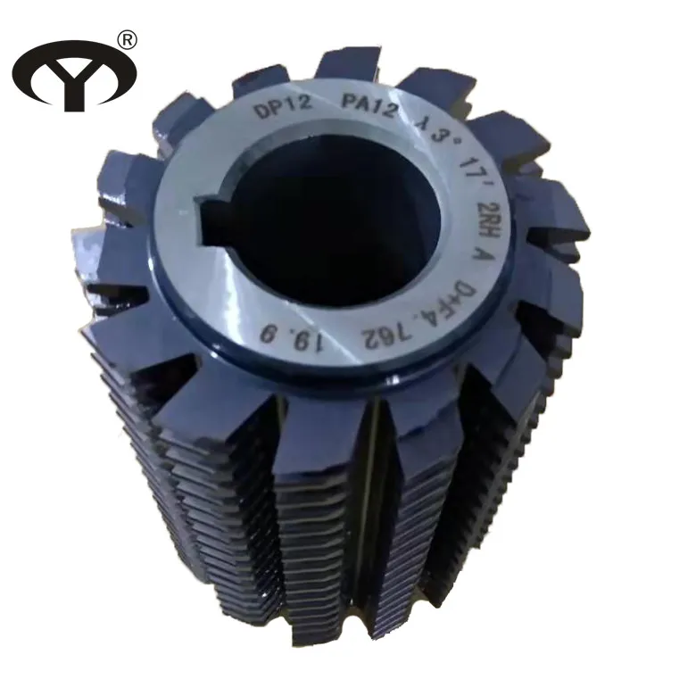 HSS M2 Module M4 Gear Hob Cutter With Pressure Angle 20 Degree