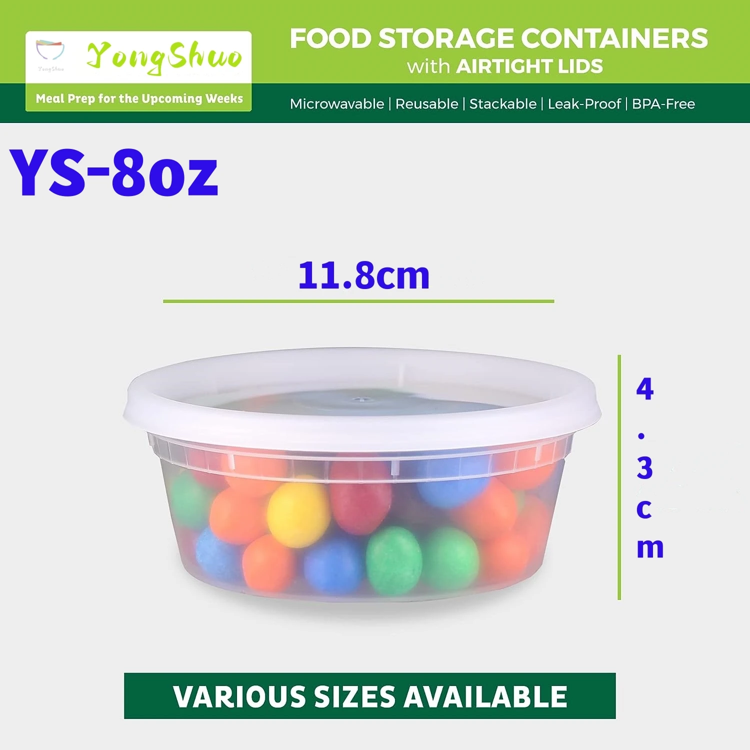 Microwave Safe And Leakproof 8 Oz 12 Oz 16 Oz 24 Oz 32 Oz Pp Soup Cup