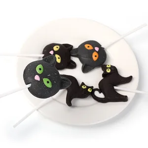 Customized Halloween Funny Lollipops Sweet Bulk Candy Coated Stick Block Kindergarten Children's Gifts Prizes Internet Celebrity