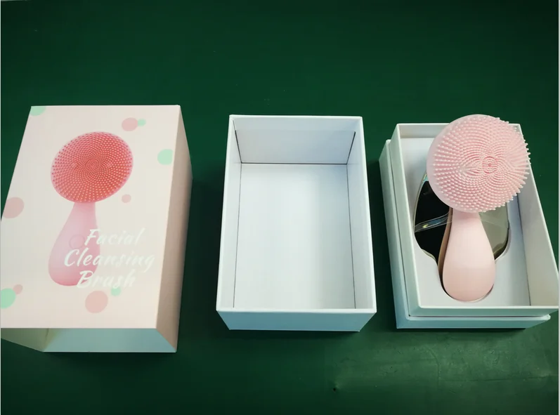  Iksbeauty unique design rotation function silicone face mask brush facial pore cleaner