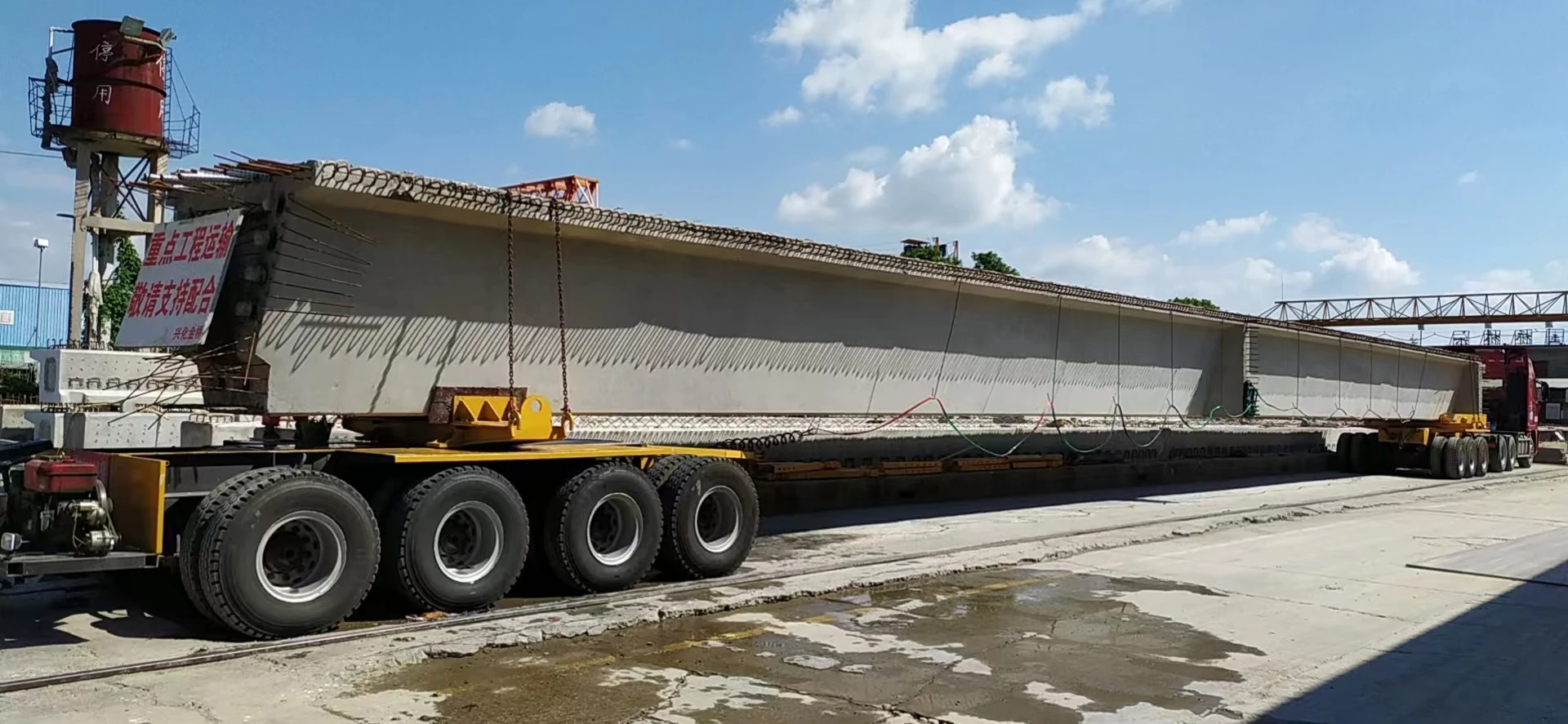 8 axles 160 ton Tire type girder trailer Girder flat truck beam carrier bridge transportation semi trailer