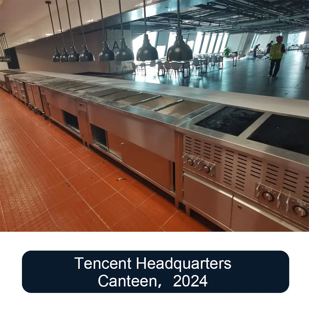 Projeto do Refeitório da Sede da Tencent: Solução Completa para Projeto de Cozinha Comercial — Projeto, Equipamentos e Suporte à Instalação