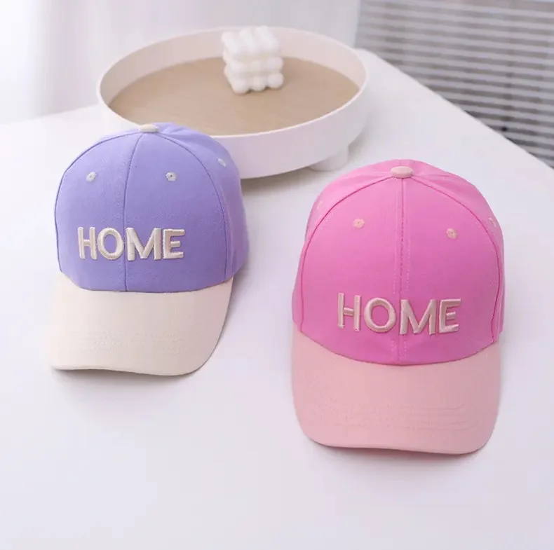 Embroidery 6 Panel Tennis Plain Blank Adjustable Classic Fitted Glitter Kids Baseball Caps factory