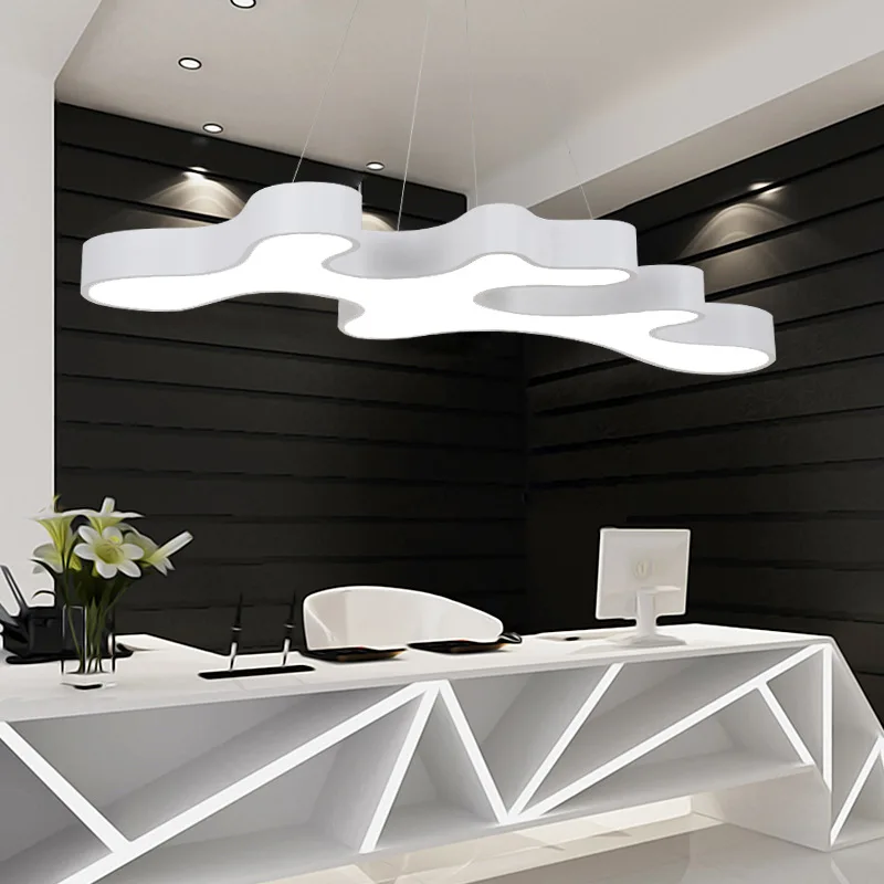 Led Hanglamp IJzeren Cellen Hanglamp Lijnvormige Verlichting Kroonluchters voor Supermarkten Winkels Kantoren