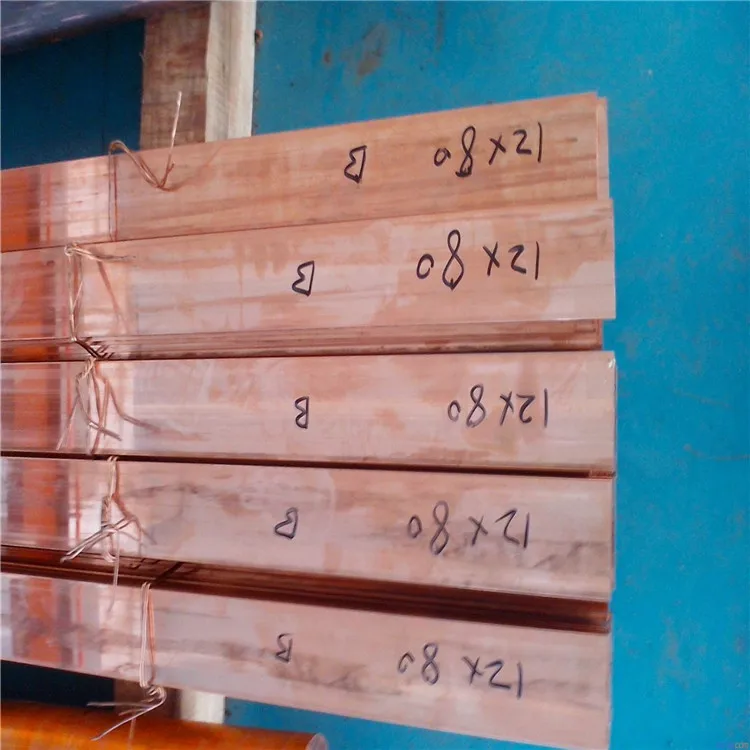 Various Series Solid Flat Electric Copper Bus bar Copper Flat bar