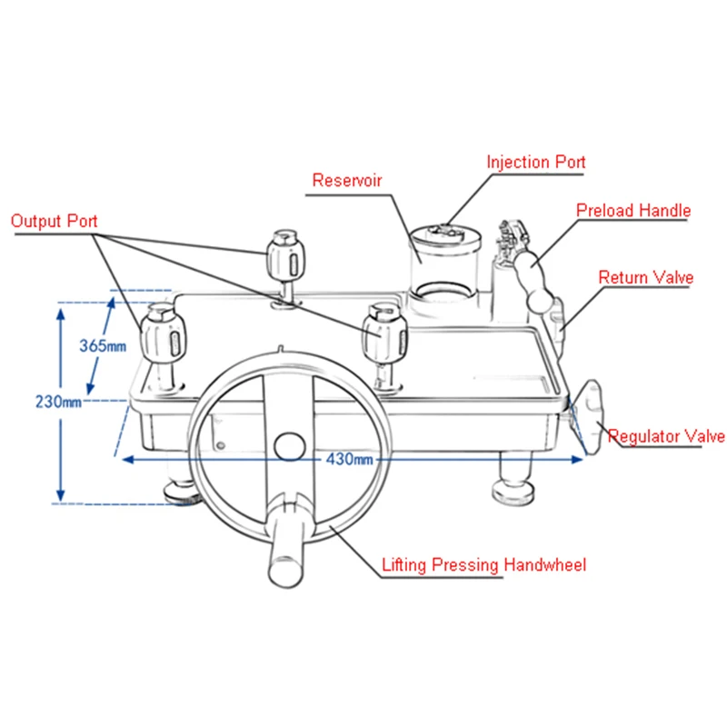 Desktop-Wasserpumpen-Druckkalibrator 0-70MPa – Detail 3