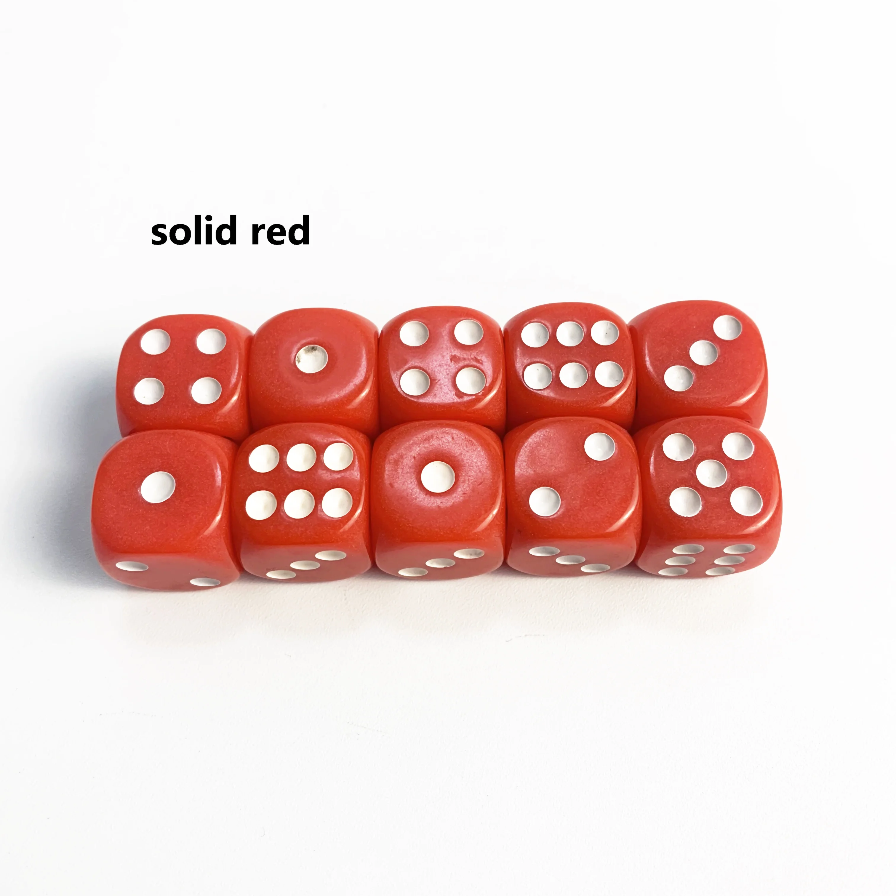 ESTINK cubes de dés vierges uniformes 30 pièces 16 MM jeu de dés vierges en plastique arrondi 6