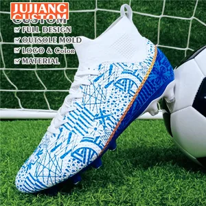 Custom Men Football Boots High Ankle Soccer Shoe Women Soft Man Football Shoes Botas De Futbol Socks Cleats Training