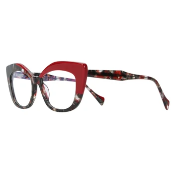 Cat eye Sunglasses Polarized Transparent Vintage Polarized Lenses Sunglasses Women Acetate Frame