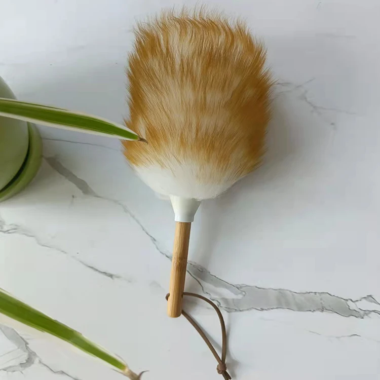 Небольшие очищающие Пылесосы из овечьей шерсти автомобильные очищающие Пылесосы с бамбуковой ручкой