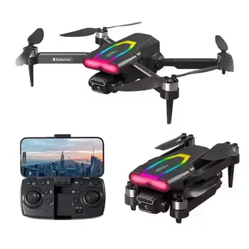 2023 new arrival F199 Color LED Flight Hot Super popular Foldable Rc Drone 8K HD Dual Camera and Gps Drone with Camera Mini