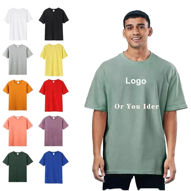 High Quality 180 GSM 100% Cotton 3D Puff Print T-shirt Wash Vintage Acid-wash  Old Oversized Off-shoulder Men's T-shirt