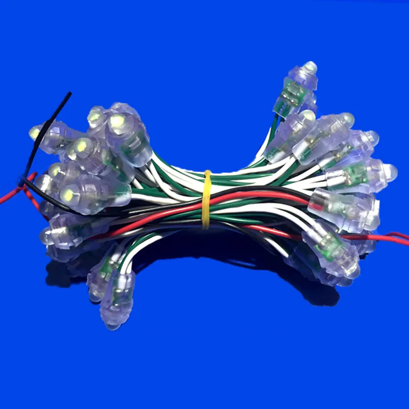 500pcs Bulk Price LED Lighting Module DC 5V Led Pixel Full Color Diffused Digital Strings WS2811 12mm Waterproof RGB Led Module
