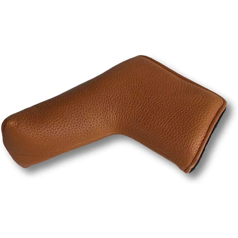 Brown Golf PU Leather Blade Putters Headcovers Customized Golf Blade Putter Cover Headcover Club Protector Cover