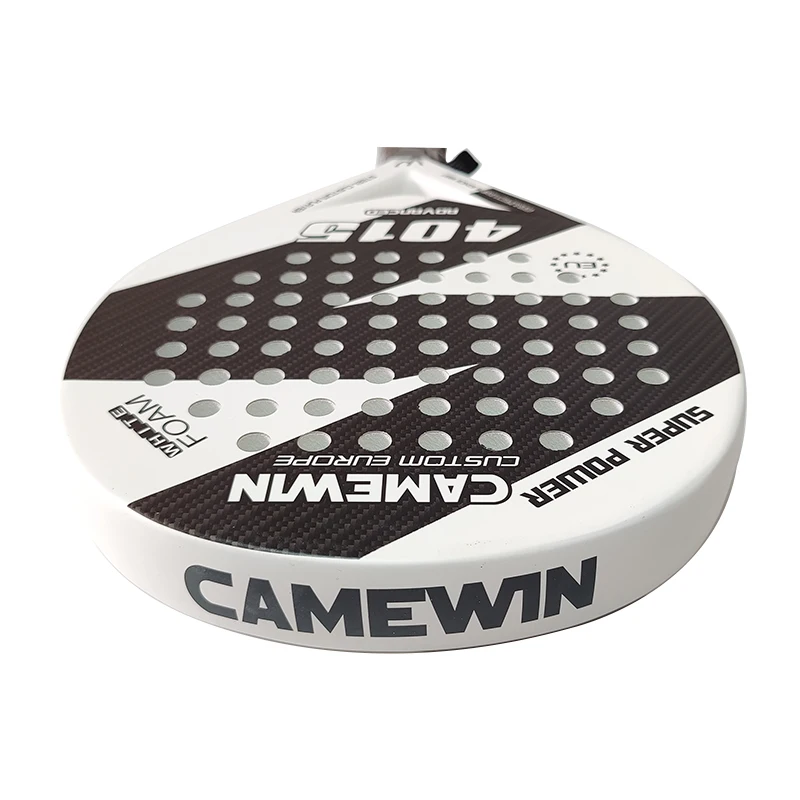 CAMEWIN Carbon & Glass Fiber Padel Tennis Racket EVA Soft Face