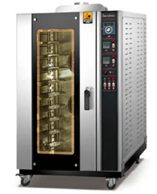 Печь для выпечки хлеба с функцией пара, газовая пекарская печь, 5/8/10 лотков