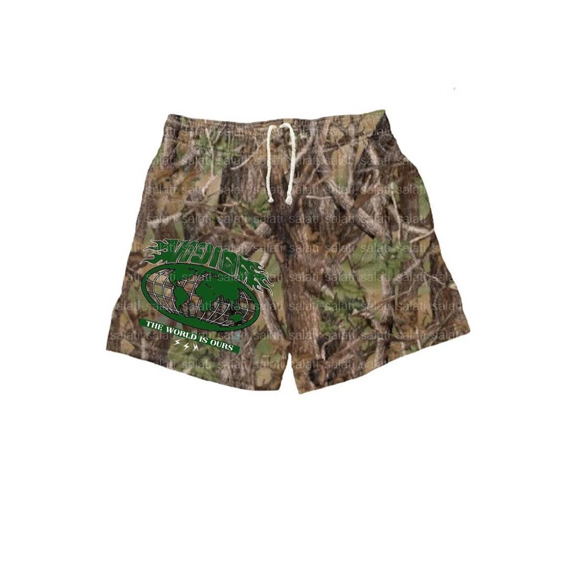 Custom Streetwear Cotton Polyester Sublimation Printed Summer Real Tree Camo Shorts for Men gallery 11