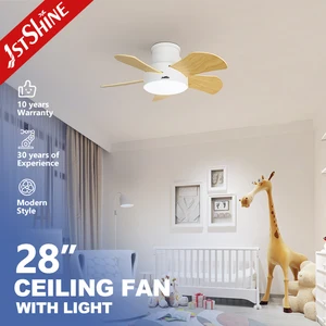 1stshine Led Ceiling Fan Children Room Modern OEM Size Small MDF Blades comfort Ceiling Fan