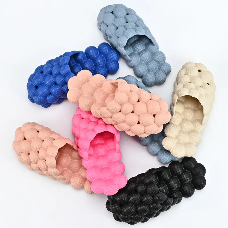 2023 Eva Foam Ewa Massage Non Slip Footwear Home Beach Golf Ball Slides Lychee Tea Pink Children