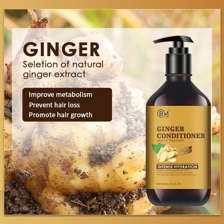 Индивидуальные органические Имбирные кондиционеры против выпадения волос для роста волос