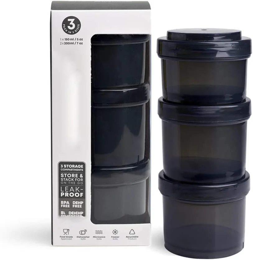 3 PCS protein powder containers storage supplement Container for