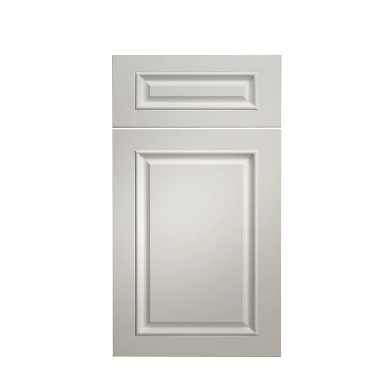 French Style Polyester Door Panel Cheap Wooden New Kitchen Cabinet Door for Replacement