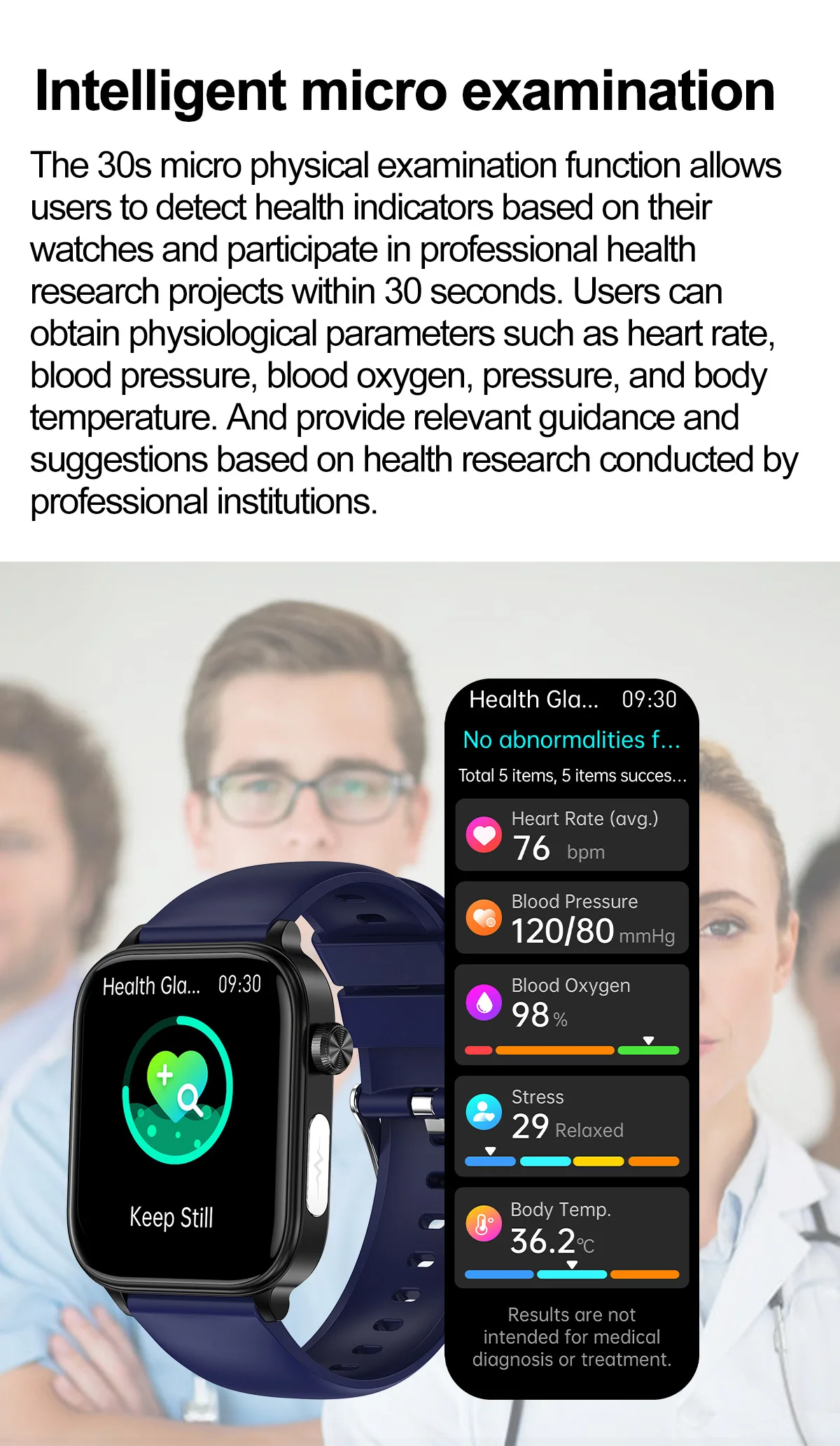 Mago Think Health Watch 1.96″ displayIP 68,BP,SpO2,Uric Acid,blood ...