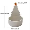 Bougeoir sapin de Noël jaune