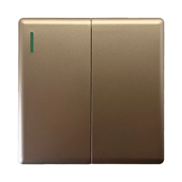 VNX 4G2W Large Full Panel Switch UK House Wall Light Switch Way Silver Spray Paint Large Wall Socket