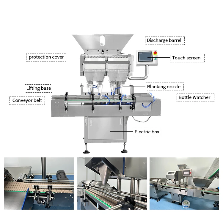 Elektronische Vollautomatische Hochpräzisions-Süßigkeitenzählmaschine für Kaugummi, Gummibärchen, Schokolade, Zucker und Süßwarenproduktion – Detail 5