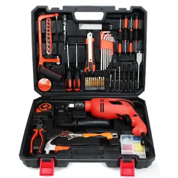 Wholesale 88 pcs Power Impact drill set Electric drill household hand tool kit Hardware Toolbox