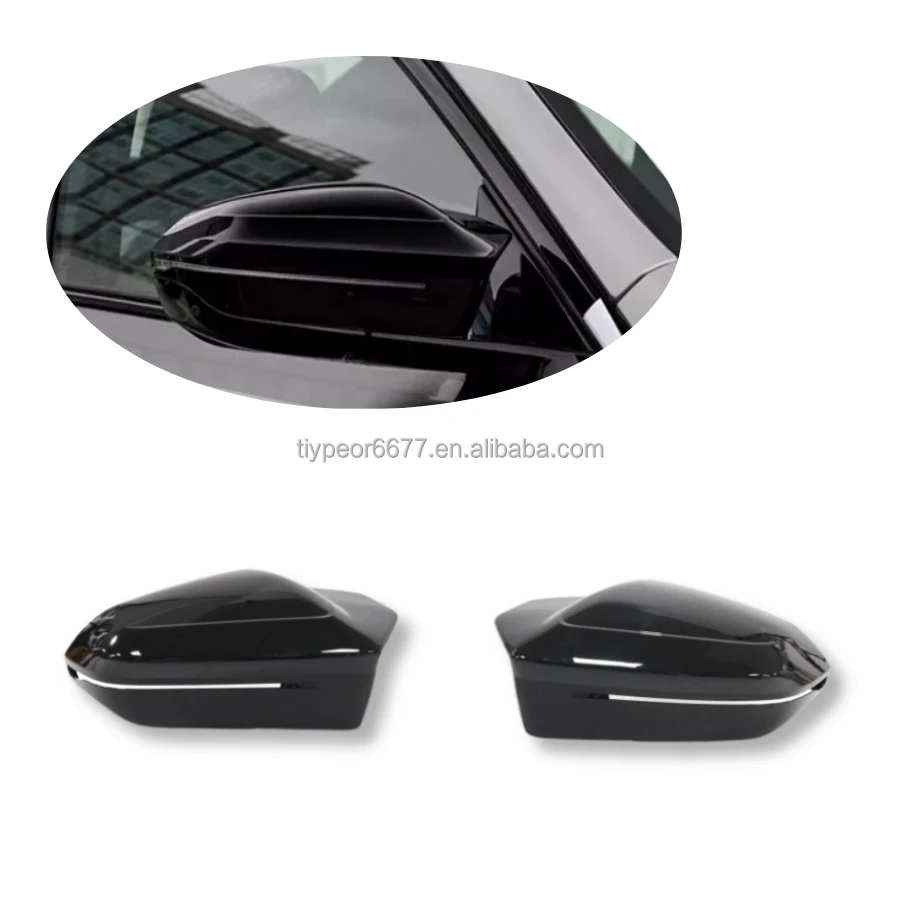 product tiypeor rearview side mirror for bmw 5 series g60 mirror cover housing cover m style rear view mirror covers auto car shell-3