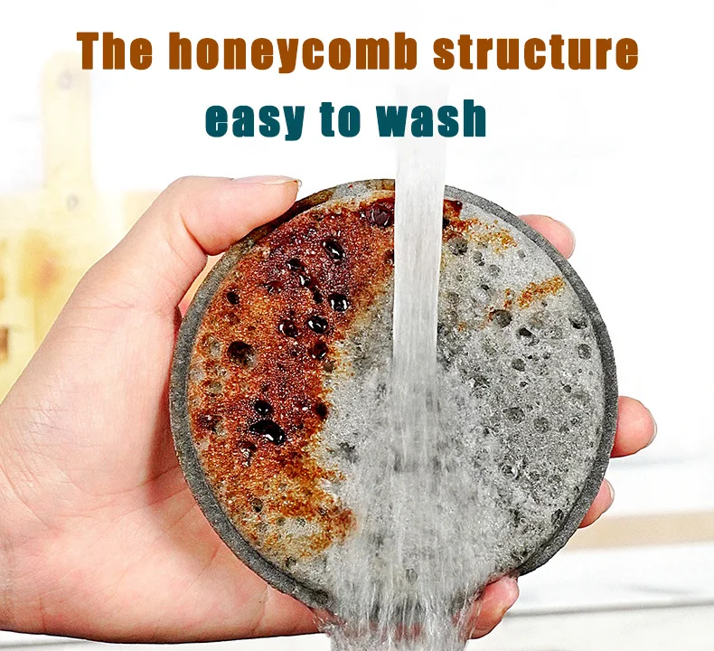 Factory High Foam Round Shape PVC Bucket Colorful Household Kitchen Cleaning Products Wash Dishes Sponge Car Sponge
