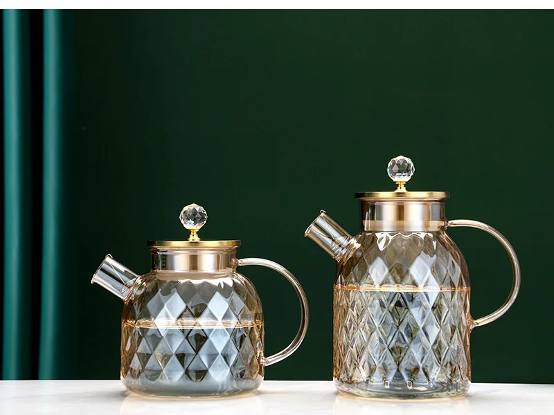 High Borosilicate Tea Pot Glass Water Pots Wholesale Creative Water